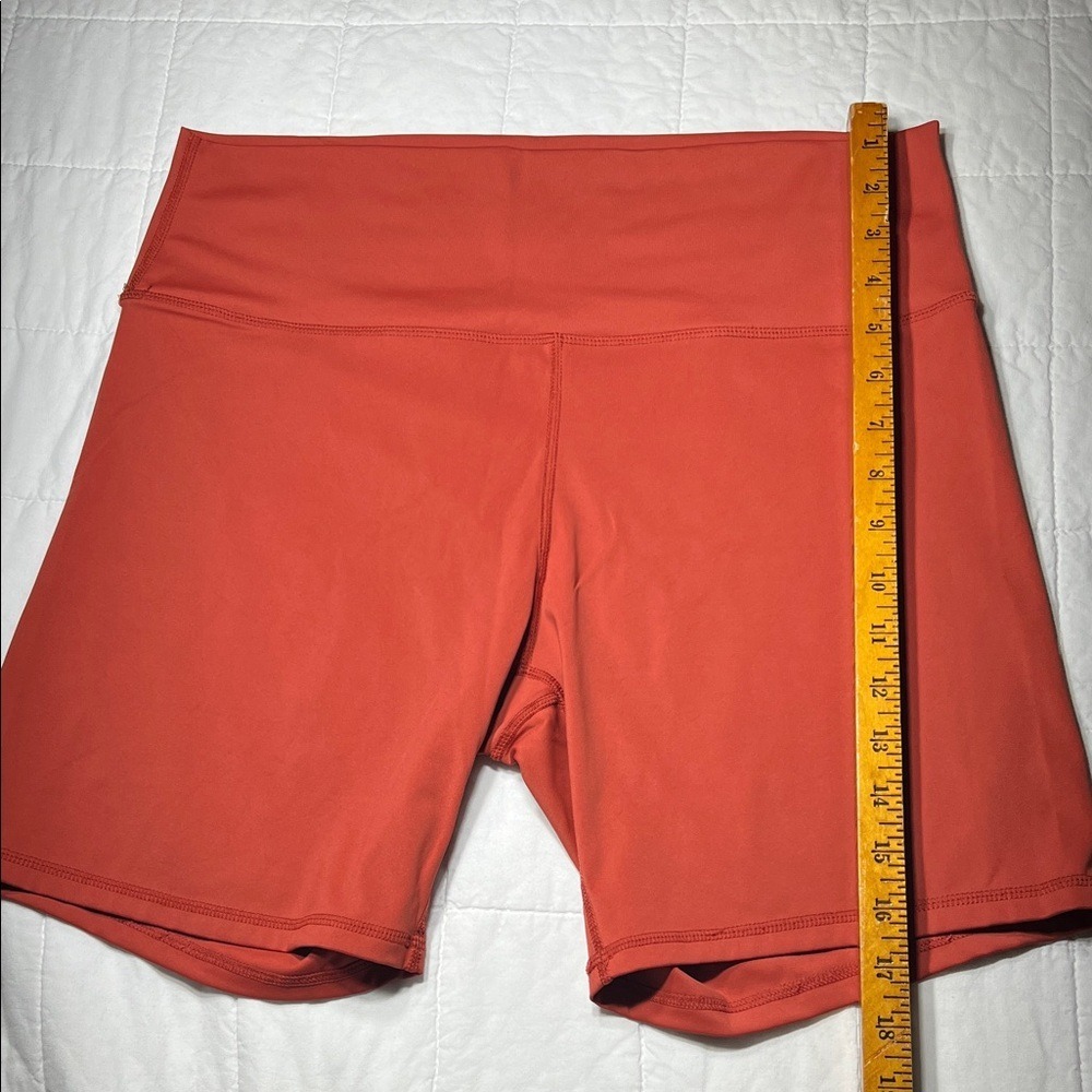 No‎ Brand Name High Waist Biker Shorts Women's Coral Pink Size XXL